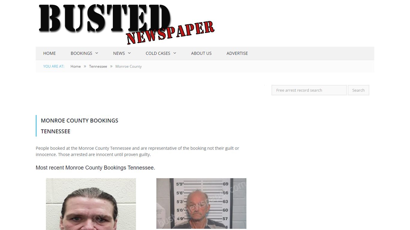 Monroe County, TN Mugshots - BUSTEDNEWSPAPER.COM
